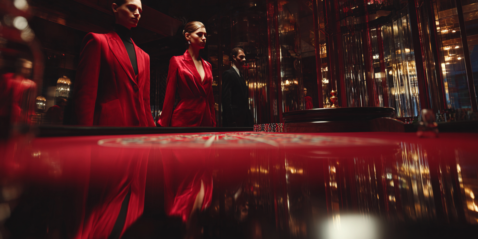 Elegant spy-themed atmosphere with a sophisticated and mysterious tone